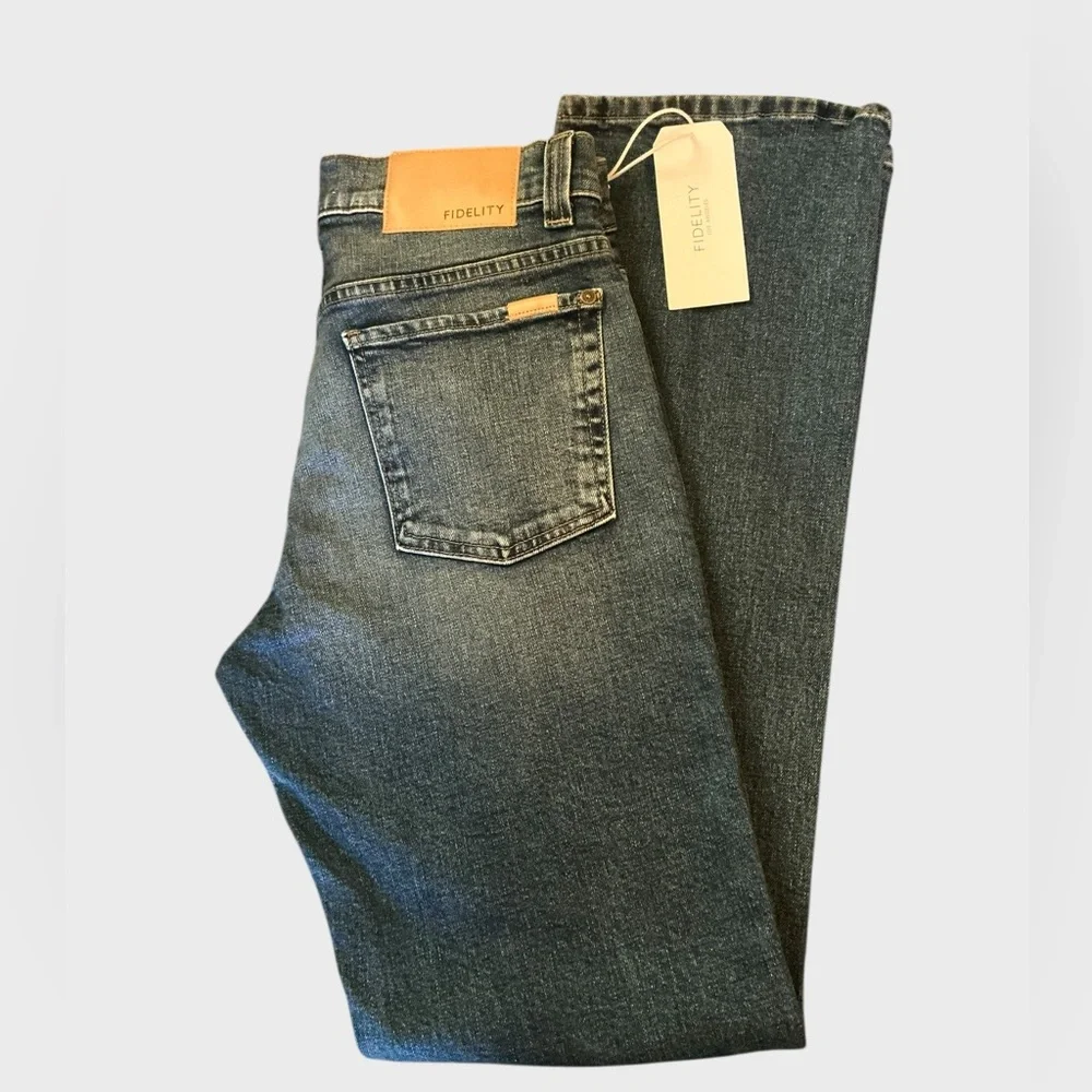 Fidelity Relaxed Straight Jeans 32x34 Made USA Premium Denim NWT